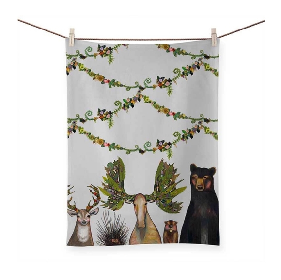 Greenbox Art Kitchen The Forest Five Tea Towel Poshmark